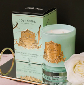 Luxury Gifts: Cote Noire Persian Lime and Tangerine - 450g Jade Blue