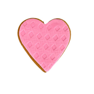 Cookies: ADD ON: "PINK LOVE HEART" COOKIE