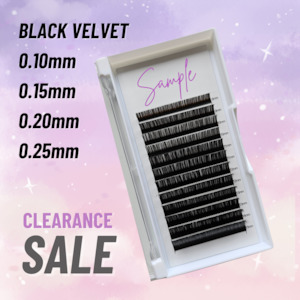 Black Velvet Cashmere Lash Tray (Sample)