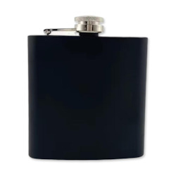 Personalised Black Flask