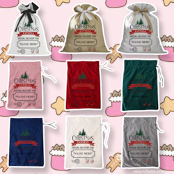 Soap manufacturing: PRE-ORDER! Personalised Santa Sack