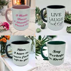 Soap manufacturing: Personalised Coloured Mugs (11oz)