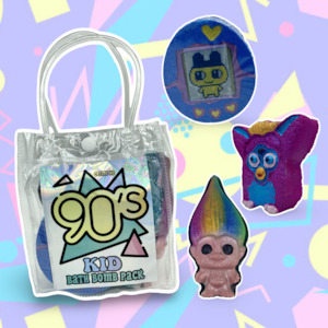 Soap manufacturing: 90's Kid Nostalgic Bath Bomb Pack