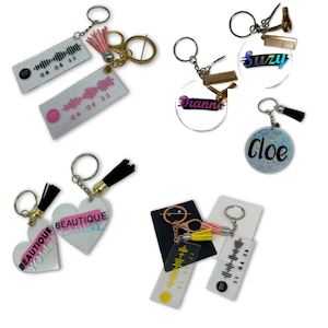 Personalised Shaped Acrylic Keychain