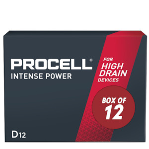 PROCELL 1.5V PX-1300 INTENSE POWER D ALKALINE BATTERY BOX OF 12