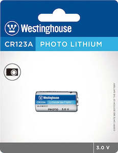 Cafe: Westinghouse Photo Lithium CR123, 3 volt lithium