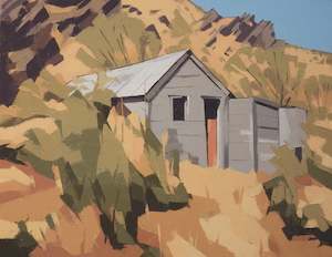 John Gillies-Drover’s Hut, Lindis Pass, Central Otago-All proceeds go to the Q…