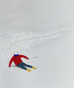 Art gallery: Jill Bryce- Oh to be Skiing #2