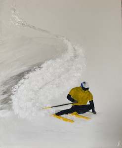 Art gallery: Jill Bryce- Oh to be Skiing #1