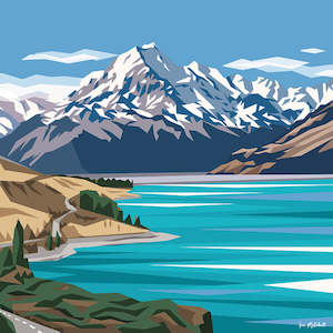 Ira Mitchell- Mt Cook. Boxed canvas