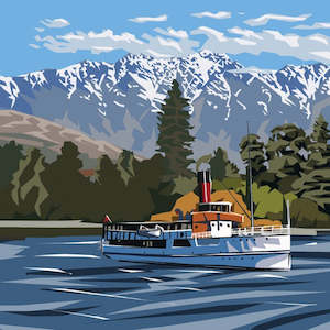 Ira Mitchell- Earnslaw boxed canvas ready to hang on the wall