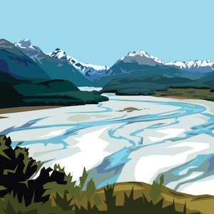 Ira Mitchell-Dart River, Glenorchy Print