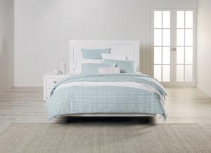 Hudson Duvet Cover Set Single Seafoam