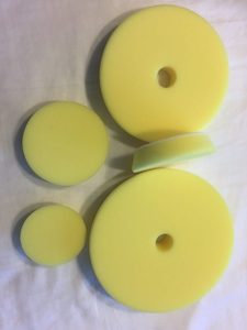 Buff and Shine Foam Yellow Polishing pad 6, 5, 3, 2, 1