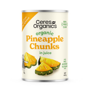 Organic Pineapple Chunks in juice - 425g