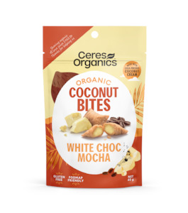 Organic Coconut Bites, White Choc Mocha - 60g