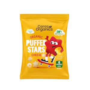 Organic Puffed Stars Cheese - 80g