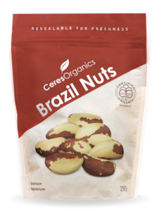 Health food wholesaling: Organic Brazil Nuts - 250g