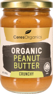 Organic Peanut Butter, Crunchy - 300g