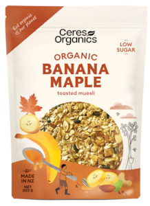 Organic Banana Maple Low Sugar Muesli - 500g