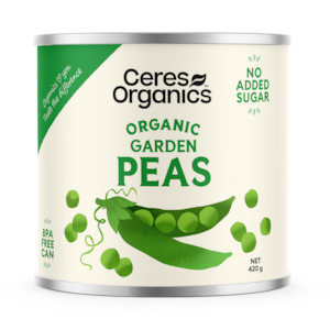 Health food wholesaling: Organic Garden Peas - 420g