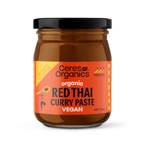 Health food wholesaling: Organic Red Thai Curry Paste - 175g