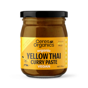 Health food wholesaling: Organic Yellow Thai Curry Paste - 175g