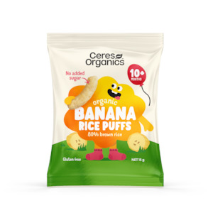 Organic Baby Rice Puffs, Banana - 15 g