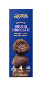 Organic Wholefood Fudgy Bites, Double Chocolate - 120g