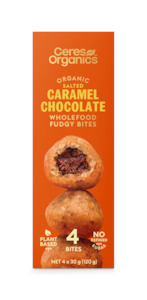 Organic Wholefood Fudgy Bites, Caramel Chocolate - 120g