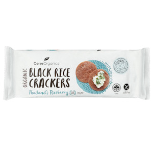 Organic Black Rice Crackers, Original - 115g