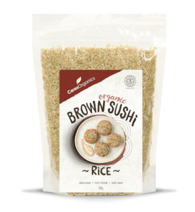 Health food wholesaling: Organic Brown Sushi Rice - 500g