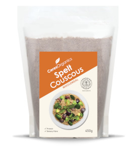 Health food wholesaling: Organic Couscous, Spelt Wholemeal - 450g