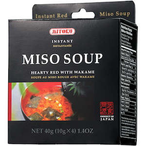 Instant Miso Soup - Hearty Red with Wakame 10g x 4 - 10g x 4