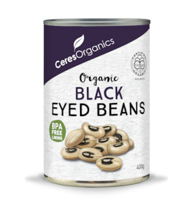 Health food wholesaling: Organic Black Eyed Beans - 400g