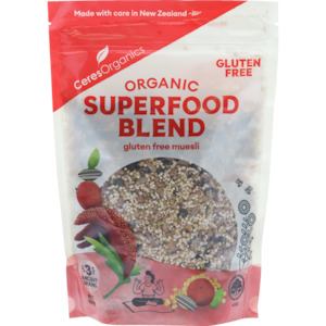 Health food wholesaling: Organic Superfood Blend Gluten Free Muesli - 400g