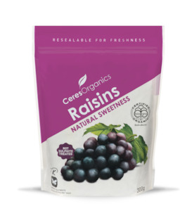 Health food wholesaling: Organic Raisins - 300g