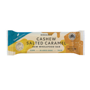 Health food wholesaling: Cashew Salted Caramel Raw Wholefood Bar - 50g