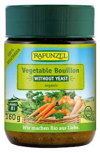 Rapunzel Organic Vegetable Bouillon Broth Powder, Yeast-Free - 160g