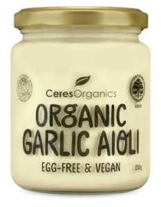 Health food wholesaling: Organic Vegan Garlic Aioli - 235g