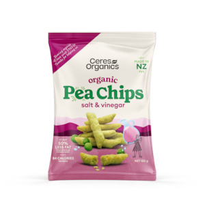 Organic Pea Chips, Salt & Vinegar - 100g