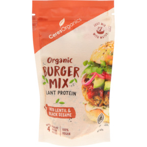 Organic Burger Mix, Red Lentil & Black Sesame - 160g