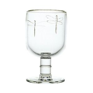 Dragonfly wine glass