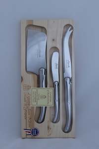 Stainless Steel 3 piece cheese set boxed