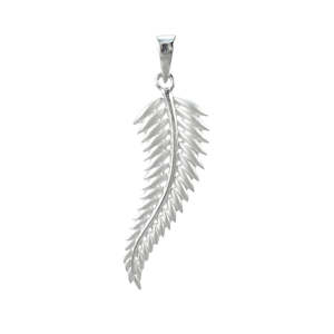 Pendant Silver Fern ICE Medium on 40cm chain