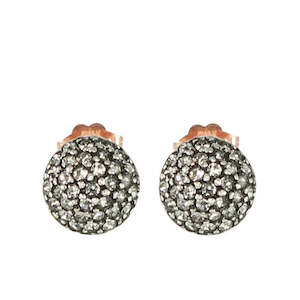 Crystal Ball Stud Earrings