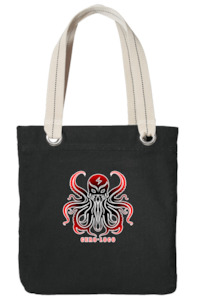 Clothing: Allie Black Tote-logo2