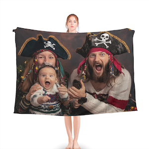 Custom pirate image blanket