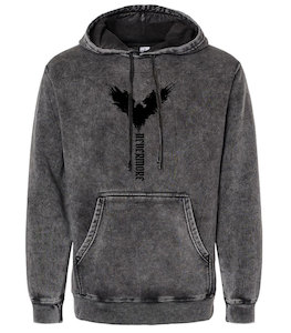 Nevermore unisex midweight mineral wash hoodie