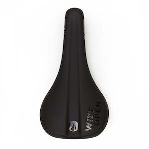 Bel Air V3 Premium Saddle Alloy Rail Wide Open Logo